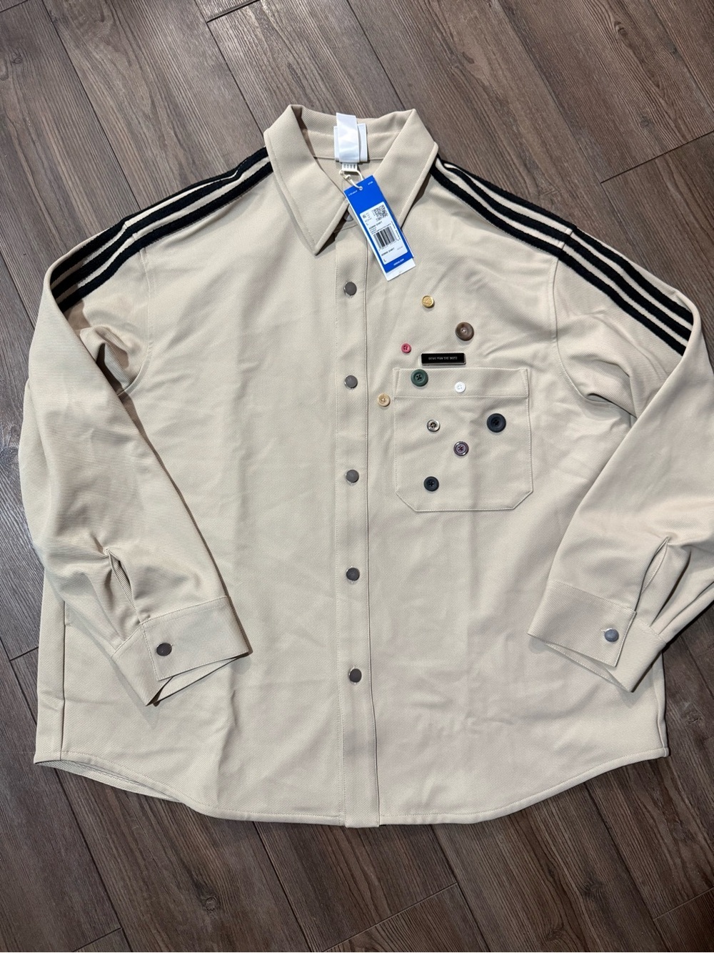 Adidas x Song for the Mute Button Shirt Jacket NWT Men’s Large KC3141